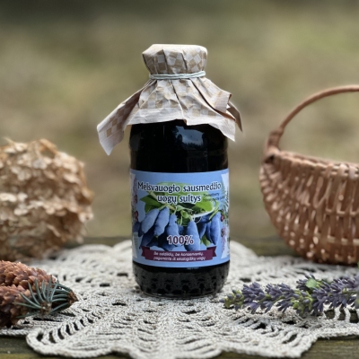 Melsvauogio sausmedžio uogų sultys 300ml (Lonicera