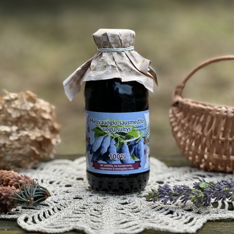 Melsvauogio sausmedžio uogų sultys 300ml (Lonicera