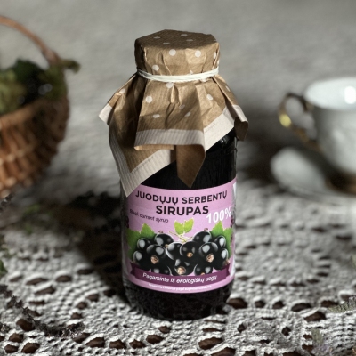 Juodųjų serbentų sirupas 300ml (Ribes