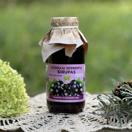 Juodųjų serbentų sirupas 300ml (Ribes