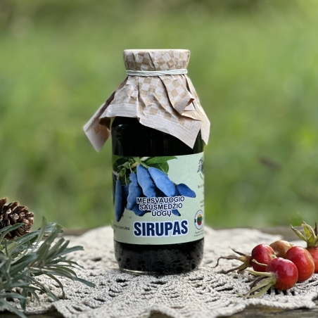 Melsvauogio sausmedžio sirupas 300ml (Lonicera