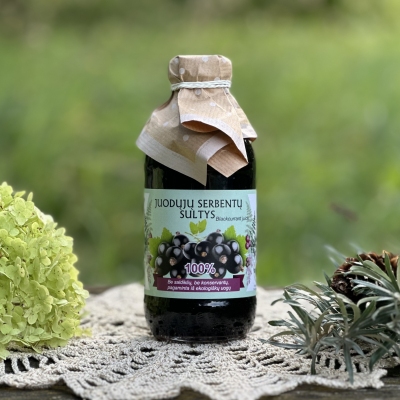 Juodųjų serbentų sultys 300ml (Ribes