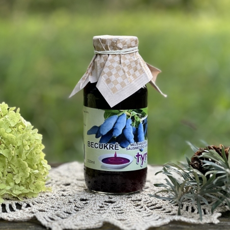 Becukrė melsvauogio sausmedžio tyrė 300ml (Lonicera