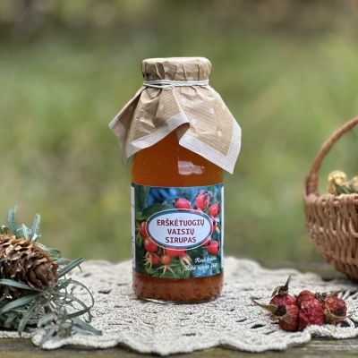 Erškėtuogių vaisių sirupas 300ml (Rosa rugosa & Rosa